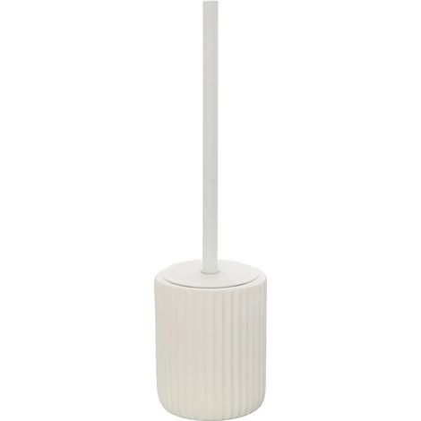 Scopino wc bianco in ceramica soft touch con setole nere Spring (1/5)