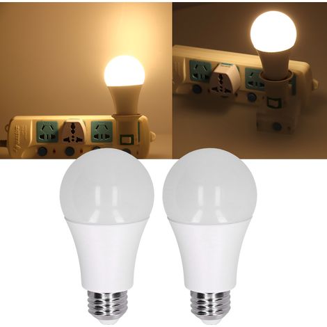 Lot de 2 ampoules LED E27 non dimmables à économie d'énergie 13W/1560LM pour chambre à coucher 85265V (lumière blanche pure) (1/5)