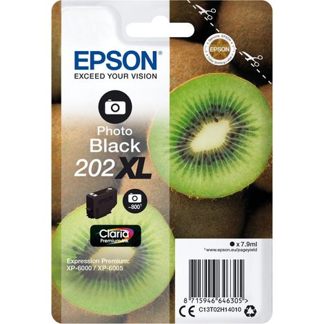 Epson Kiwi 202XL cartucho de tinta 1 pieza(s) Original Alto rendimiento (XL) Foto negro