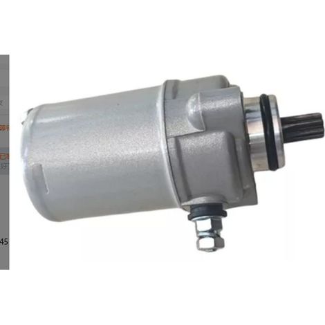Starter motor for Bajaj Boxer 150, starter motor for motorcycles with 5-speed gearbox, original spare part in OEM quality for the Boxer 150 series.