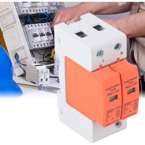RMU1-C40 420V SPD 2P Überspannungsschutzgerät für den Blitzschutz im Haushalt, Potenzialausgleichs-Überspannungsschutz, Maximale Kapazität: 40 kA (1/5)