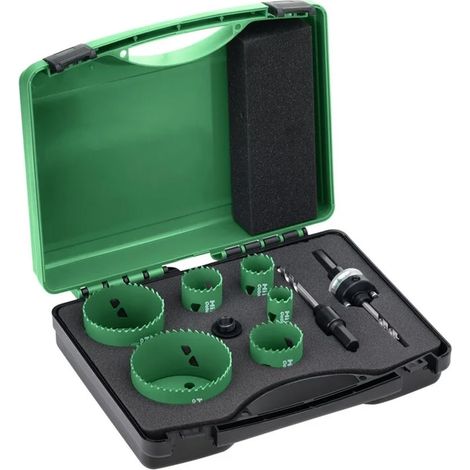 Ensemble de perceuses universelles HiKOKI 4101075 4/6TPI bimétallique 22-82mm 8 pièces (1/2)