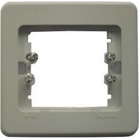 Legrand 85500 - Placa Sagane Plexo 1 estación gris IP44 IK08