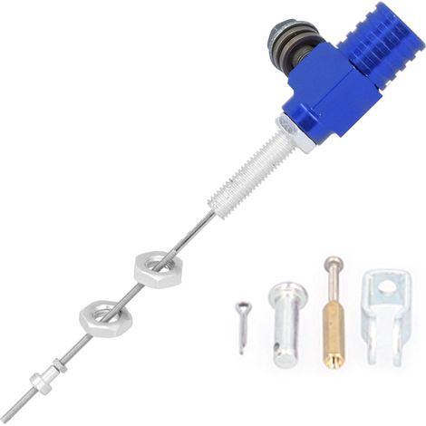 Maître-cylindre d'embrayage hydraulique M10x1,25 mm en alliage d'aluminium, pièce de modification, convient aux motos, quads et véhicules tout-terrain, bleu. (1/5)