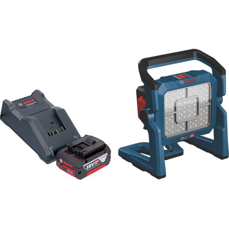Bosch GLI 18V-5000 Akku Bauleuchte 18 V 5000 lm + 1x Akku 4,0 Ah + Ladegerät (1/5)