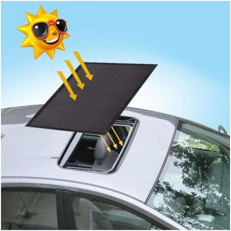 Pare-soleil magnétique pour toit ouvrant de voiture, en maille respirante, pour camping nocturne, installation rapide, protection UV pour toit ouvrant et vitres latérales