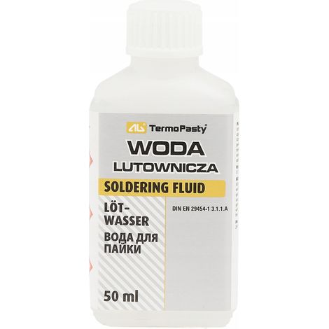 Agua para soldar de 50 ml con pincel