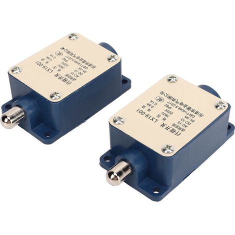 2 Interrupteurs de Fin de Course LX19-001, 380V AC / 220V DC 5A, Réarmement Automatique, Commande de Voyage (1/5)
