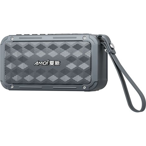 Radio FM portable rechargeable, enceinte Bluetooth TWS d'extérieur avec basses profondes, lecteur de musique mains libres, compatible avec l'enregistrement, les cartes TF, les ports USB et la lecture (1/5)