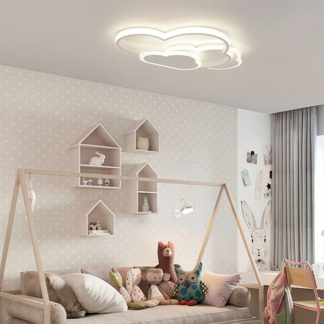 Plafonnier nuage LED – 3 couleurs – 52x31 cm – Décoratif – Chambre enfant / salon ludique (1/5)