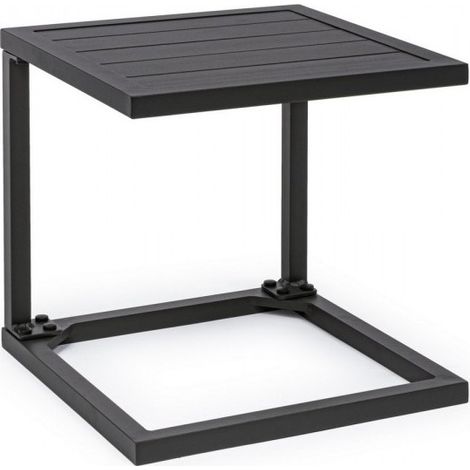 Mesa auxiliar de jardín Hilde 40x40 cm antracita (1/3)