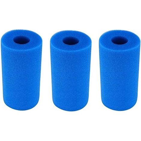 Filtre en mousse réutilisable et lavable pour piscines - Pompe de filtre Intex type A - Éponge filtrante type A - Filtre cartouche en - 3 pièces (1/5)