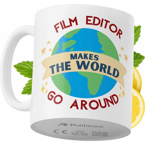 Lustige Kaffeetasse mit witzigem Textdesign für Filmeditoren – ideal für Geburtstage, Namenstage und Feiertage. Hochwertige Tasse für besondere Anlässe im Büro oder Homeoffice. Farbe: Weiß, 330 ml.