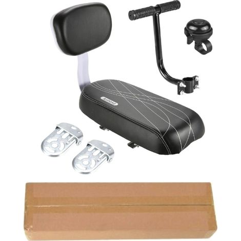 1 Ensemble coussin de dossier,accoudoirs sécurité,repose-pieds pédales,porte-bagages vélo enfant,universel hybride VTT électrique (1/5)