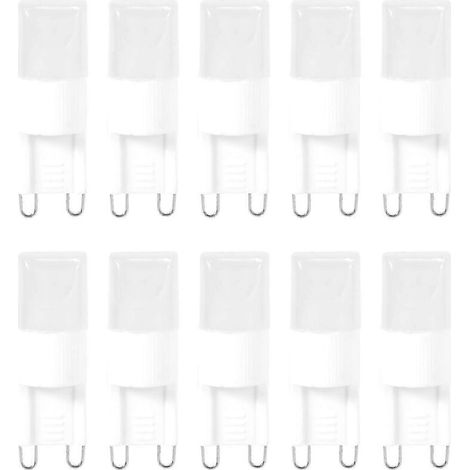 Lot de 10 ampoules LED G9 1W haute luminosité blanc chaud 3500K (1/5)