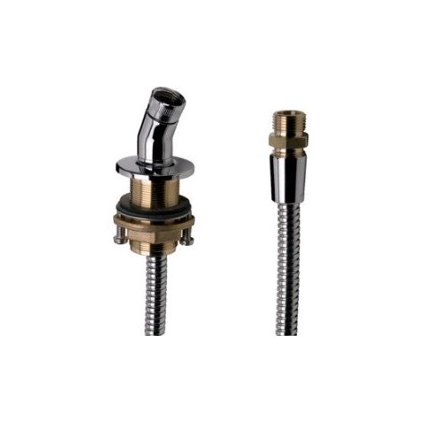 Hansgrohe - Supporto doccia per montaggio a bordovasca, cromato 28307000