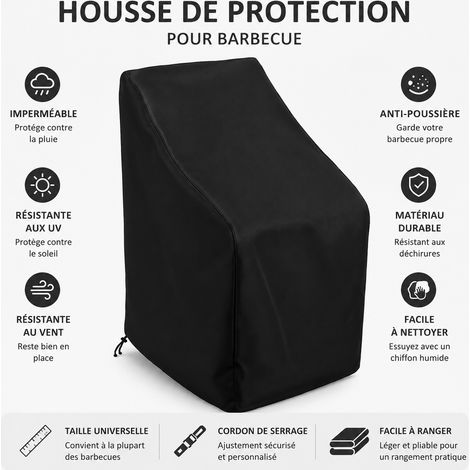 Housse de protection pour chaise de jardin carrée 68 x 68 x 72 cm en tissu 210D noir 210d 68 72cm 26 × 23 × 2 cm 250 g – Livraison gratuite