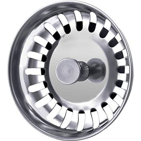 78mm Bouchon evier Cuisine Universel en Acier Inoxydable Filtre Evier