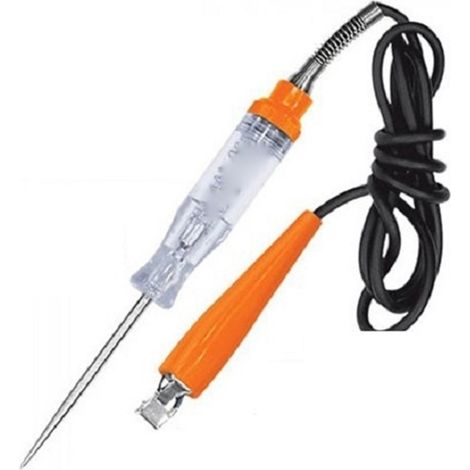 Testeur De Circuit Stylo 1522 Pointe Acier Manche Plastique Tension Avec Clip Voiture
