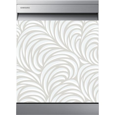 Stickers Lave vaisselle - Design - 60x60 cm - Adhésif BRILLANT (1/2)