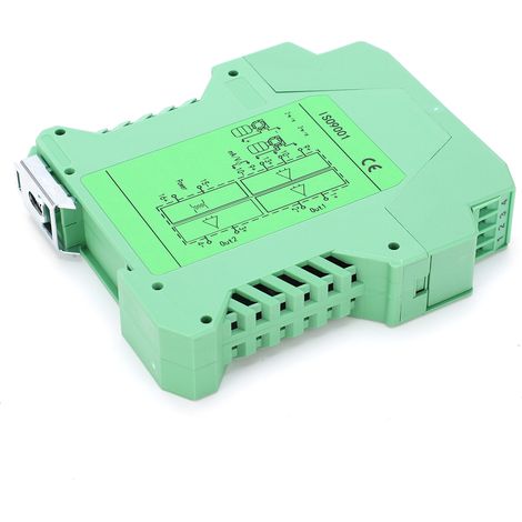 Transmetteur de Signal 4-20mA 0-10V avec Isolateur DIN Rail, 1 Entrée 2 Sorties