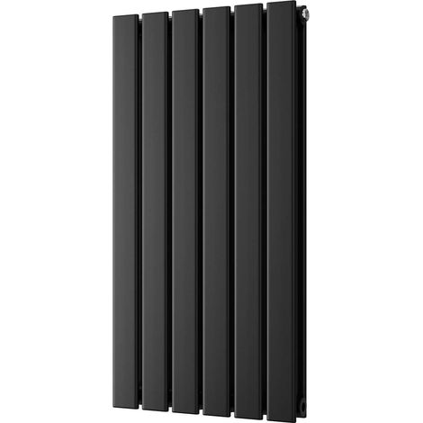 Typhoon - Black Designer Radiator H800mm x W408mm Double Panel