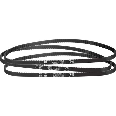 3Pcs 250XL 037 Timing Belt 125 Teeth Black Rubber Toothed Timing Belt, 10mm Width, 5.08mm Pitch, Timing Belt for 3D Printer (1/5)