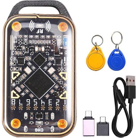 Mise à niveau de l'émulateur de carte à puce Chameleon Ultra + lecteur de puce RFID porte-clés T5577/UID 125K 13,56M de cartes NFC (1/5)