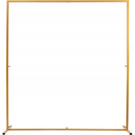 Cadre de portail en métal doré 2,5 x 2,5 m