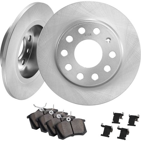 Kit de Freins Arrière Compatible Audi A3 VW Golf 5 6 Seat Leon Skoda Octavia Altea Disques et Plaquettes Céramiques 253mm (1/5)