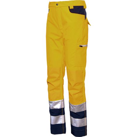 Issaline Gordon Pantalon Alta Visibilidad Amarillo - azulXXLXXL Amarillo - azul