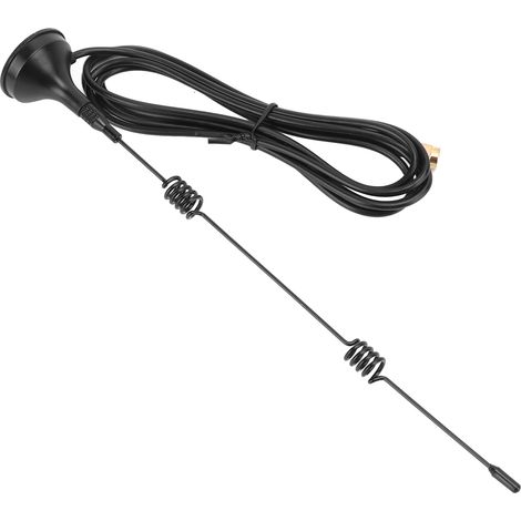 XP-2.4G-001 Antenne 2.4G à ventouse aimantée avec base magnétique SMA gain élevé WiFi à ressort cuivre 8dBi (1/5)