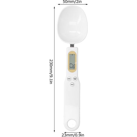 NS-S3 Weiße Löffelwaage (0,1 g bis 500 g) (1/5)