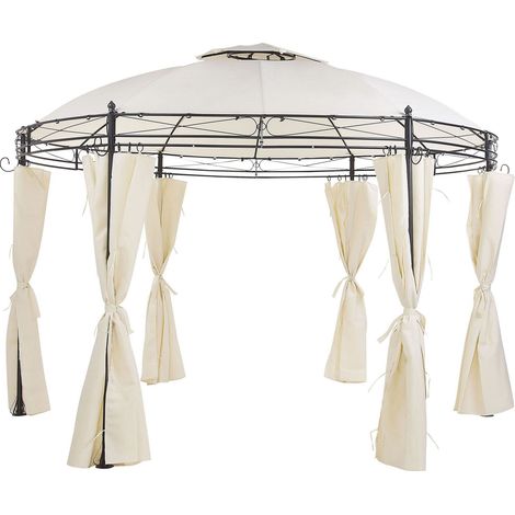 Pavillon SAFARA Metall 368 cm 368 cm Beige