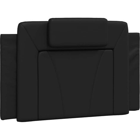 Maison Exclusive - Cuscino Testiera Viana Nero 80 cm in Similpelle