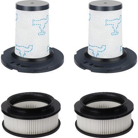 Lot de 4 filtres Rowenta X-Force Flex 11.60 12.60 14.60 15.60 2 pré + 2 post ZR009007 ZR009008 (1/5)