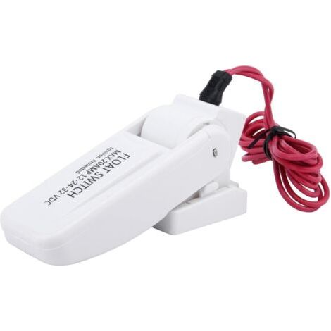Tongdejing Interrupteur à flotteur pour pompe de cale - Blanc - 12 V 24 V 32 V - ABS - Portable - Contrôleur automatique électrique pour pompe de cale (1/5)