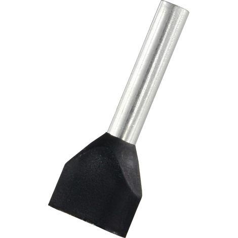 Embout de câblage RS PRO, 2 x 1.5mm², Noir, longueur 12mm, 2 entrées