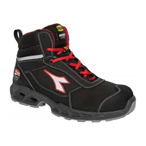 Scarpe Antinfortunistiche Diadora Shark Engine High S3S FO SR ESD Rosso-Nero - 701.181227 - size 44000000