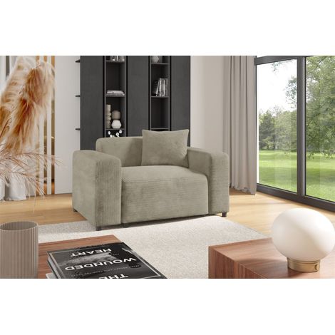 Sessel Designersessel MEGAN in Stoff Poso Beige (1/3)
