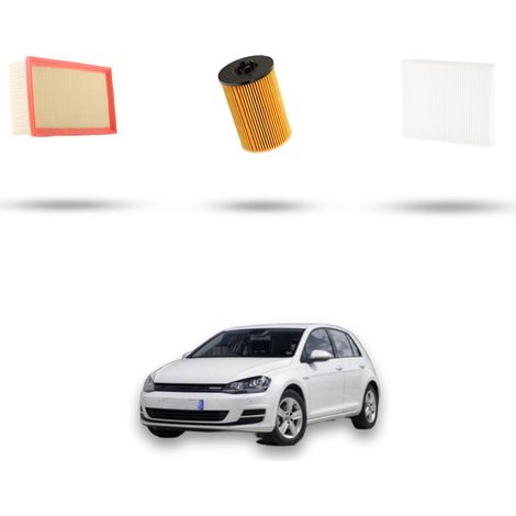 Kit tagliando 3 filtri compatibile con Vw Golf VII (5G1/BA5) 2.0 TDI 105kw Dal 2012 (1/5)