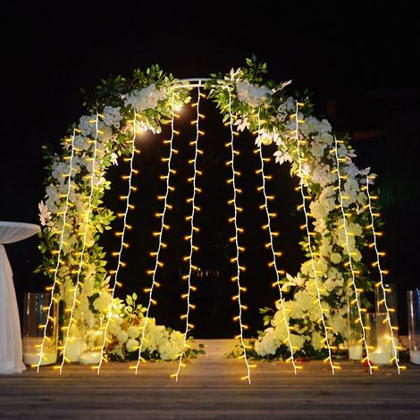 UISEBRT 100m LED Lichterkette Mit 1000 LEDs – Warmweiß, IP44, 8 Leuchtmodi, Für Drinnen & Draußen
