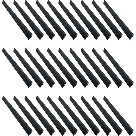 Lot de 30 clips de montage multi-usages pour clôture de jardin - Pour panneaux de clôture sécurisés - Type lourd - Stabilisateurs d'écran réglables (1/5)
