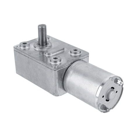 Motoréducteur réversible, moteur à engrenage à vis sans fin Turbo élevé de moteur de réduction de vitesse de 12V DC(5RPM) (1/4)