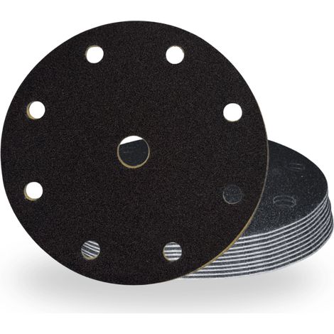 Disques abrasifs auto-agrippants avec 9 trous Ø150 mm - Ø 150 mm 220 10 - Harmony Béton