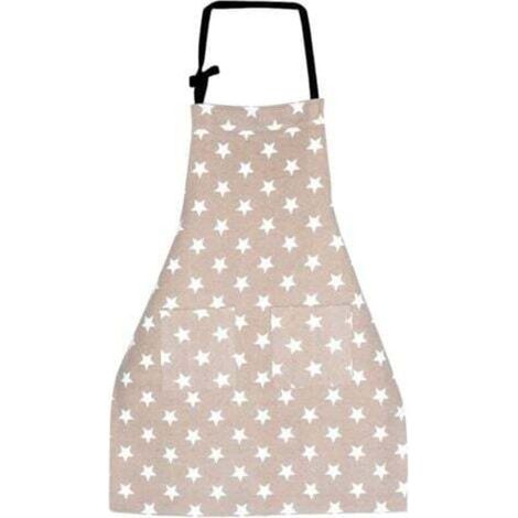 Kitchen Apron (Khaki), Women's Kitchen Apron, Adjustable Cotton Linen Apron for Home Cooking, Restaurant, BBQ (1/4)