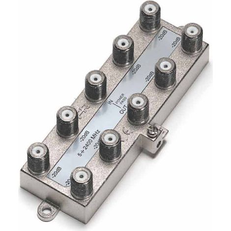 Répartiteur vertical 8 voies avec connecteur F Bande TV par satellite Fracarro 280725