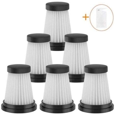 6er-Pack Ersatz-HEPA-Filter für Akku-Staubsauger, passend für Moosoo K12, K12 Pro, K13, Genius Invictus One 1.0, X7/2.0 und Foxnovo 13KPA. (1/4)