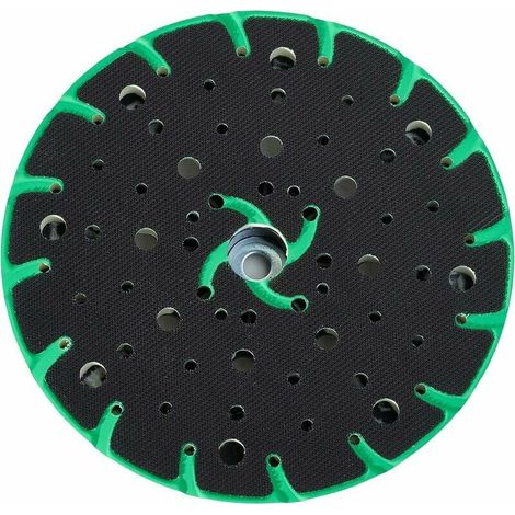 royaluxe - Patin de ponçage 150 mm avec aspiration des poussières - filetage de raccordement M8 - remplacement du patin de ponçage, compatible avec la ponceuse orbitale aléatoire Bosch Makita etc. 150 (1/5)