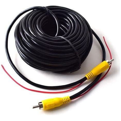 15M vidéo cable rallonge rca jack câble prise phono connecteur plug pour recul voiture fil de détection rouge (1/3)